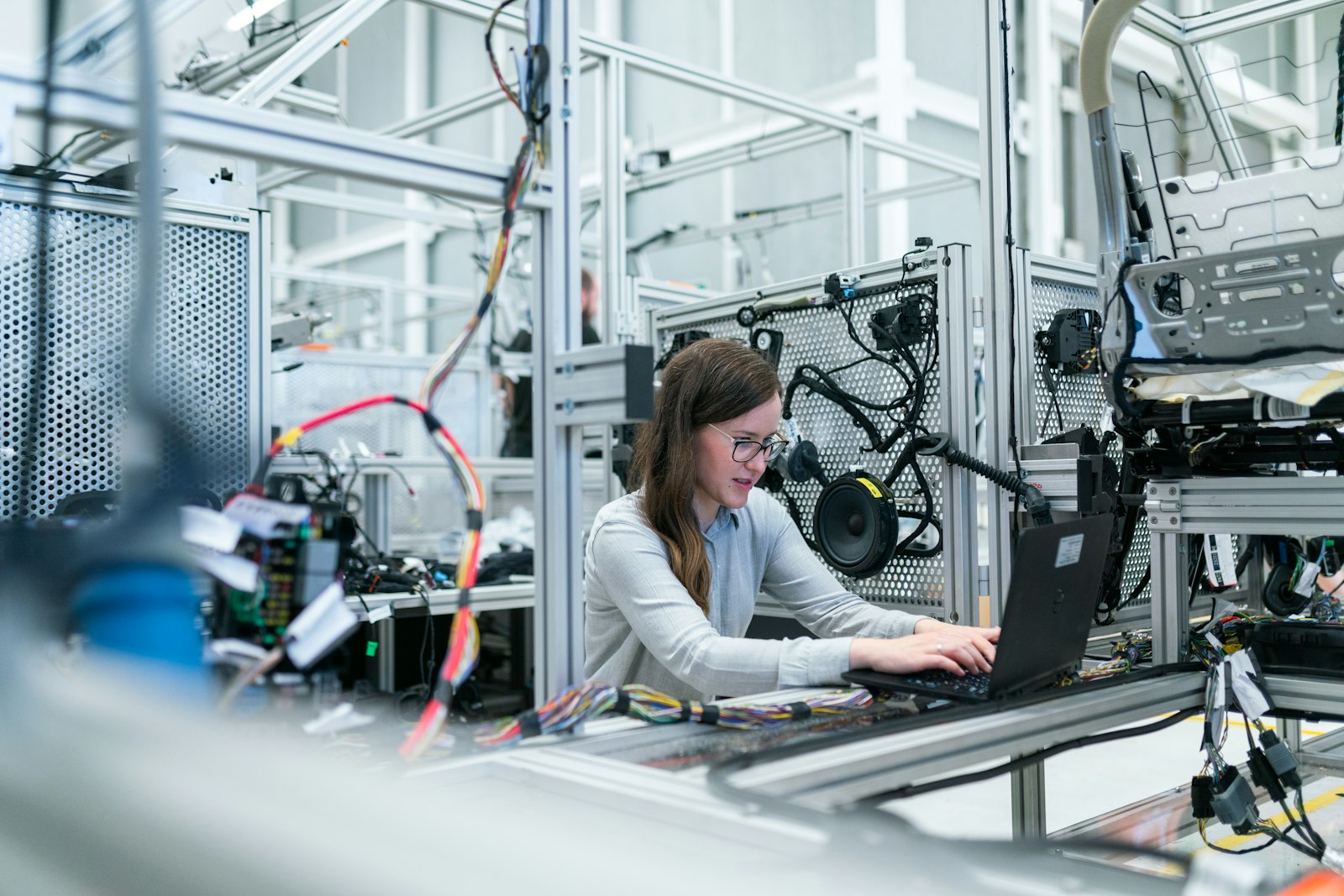 Production line operators at work — placeholder